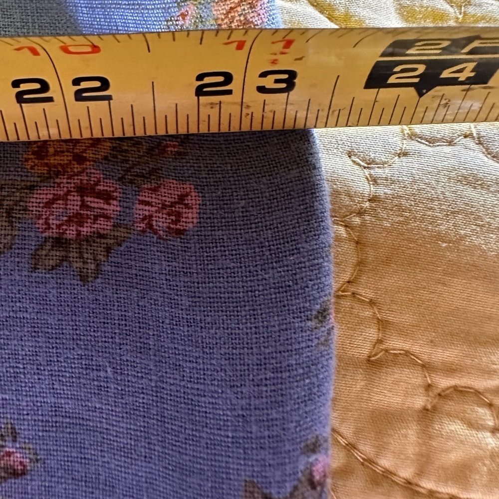 XXL Italian linen floral dress, bought in Aux France NWOT . Gorgeous periwinkle - Picture 7 of 9